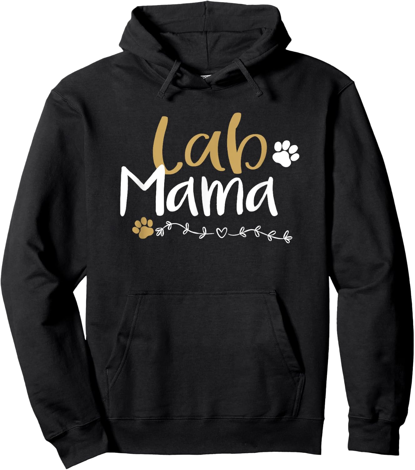 Lab Mom Lab Mama Labrador Retriever Shirt Cute Pet Lover Dog Women Kids Hoodie - Hoodie | Black