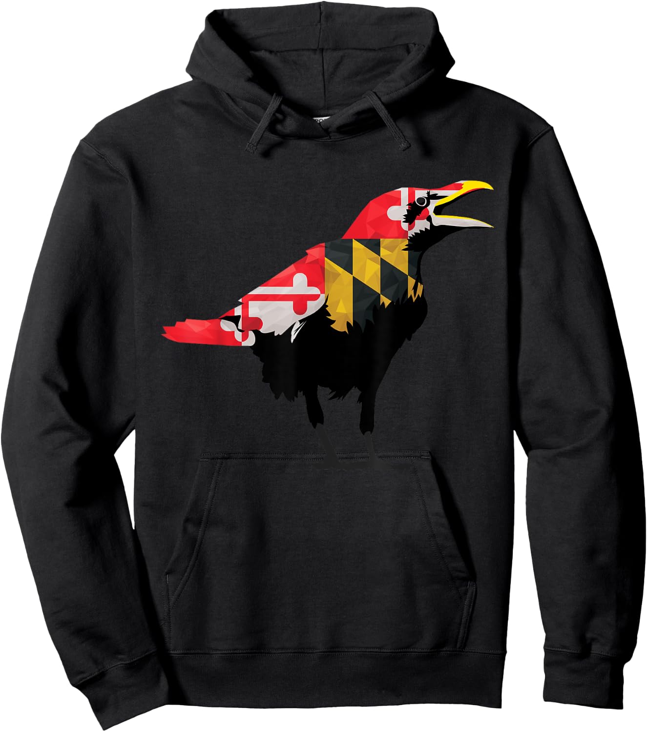 Maryland Raven Bird State Pride Flag Hoodie - Hoodie | Black