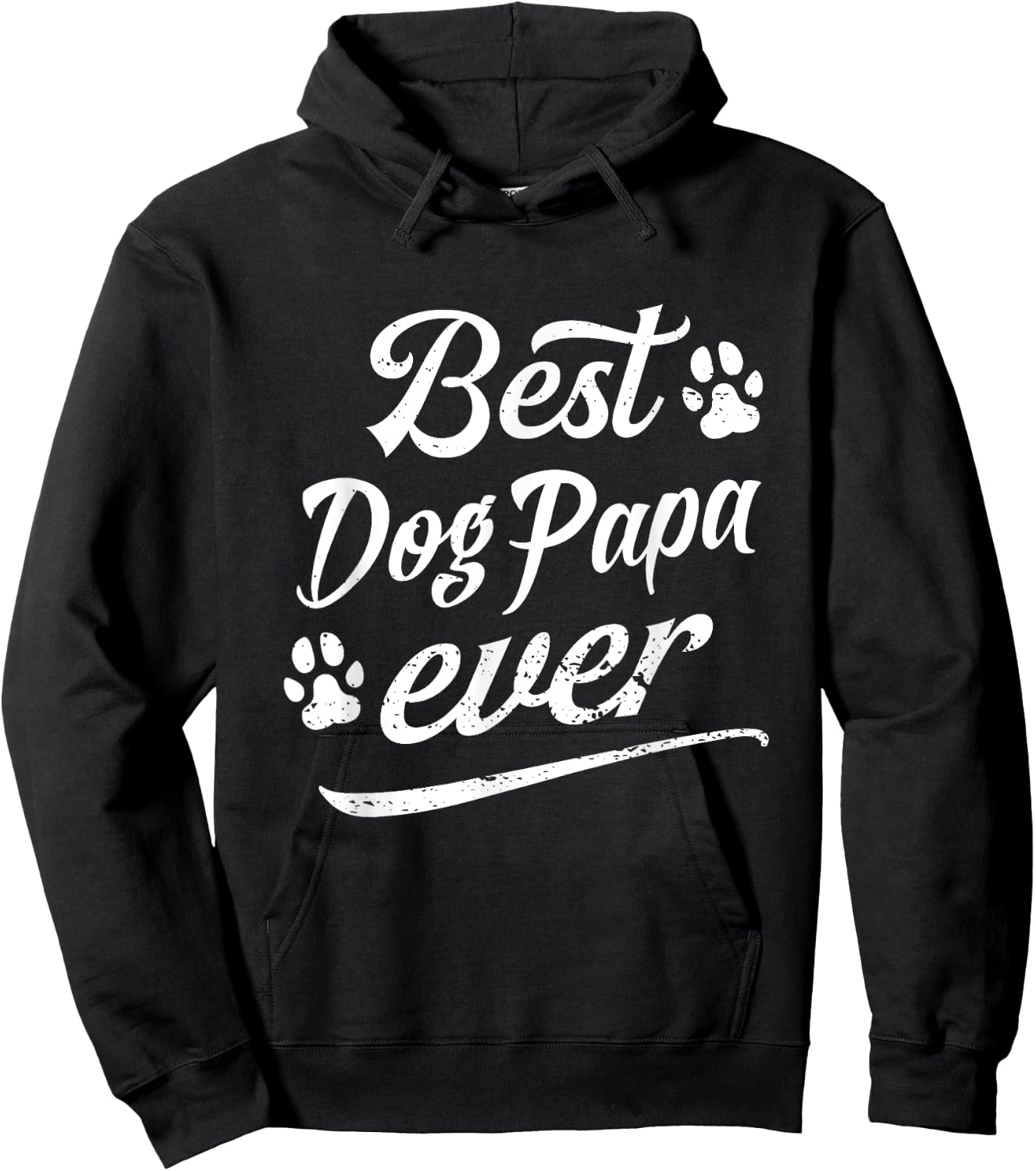 Father Best Dog Papa Ever Fun Fur Animal Loves Family Play Women Kids Hoodie - Hoodie | Black