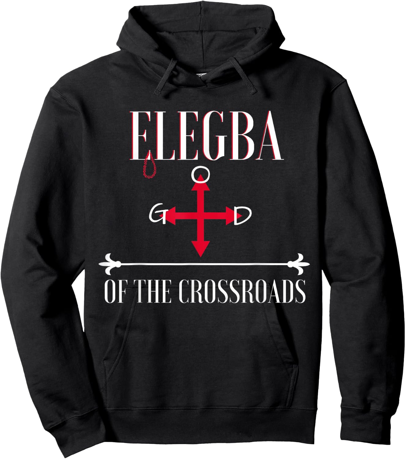 Elegba - Eleggua God Of The Crossroads Yoruba Hoodie - Hoodie | Black