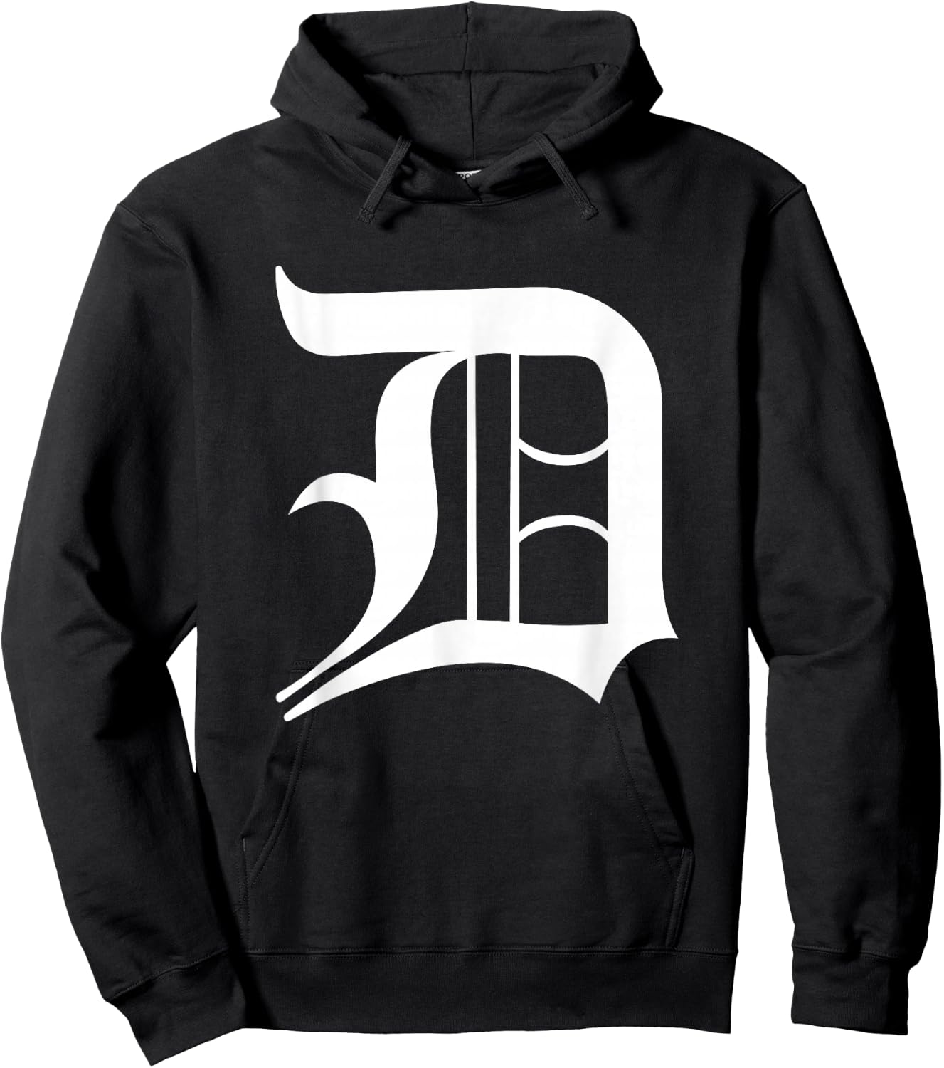 Detroit Letter D Hoodie - Hoodie | Black