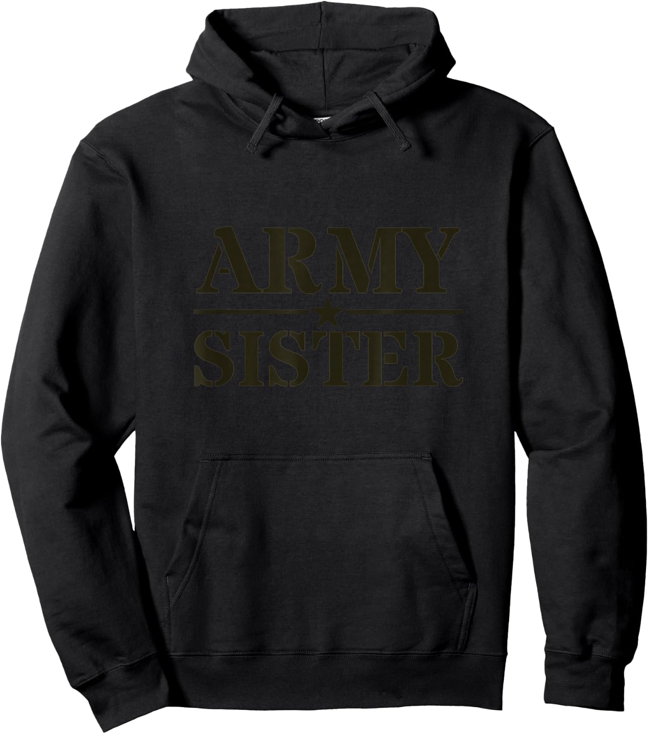 Proud Army Sister Hoodie - Hoodie | Black