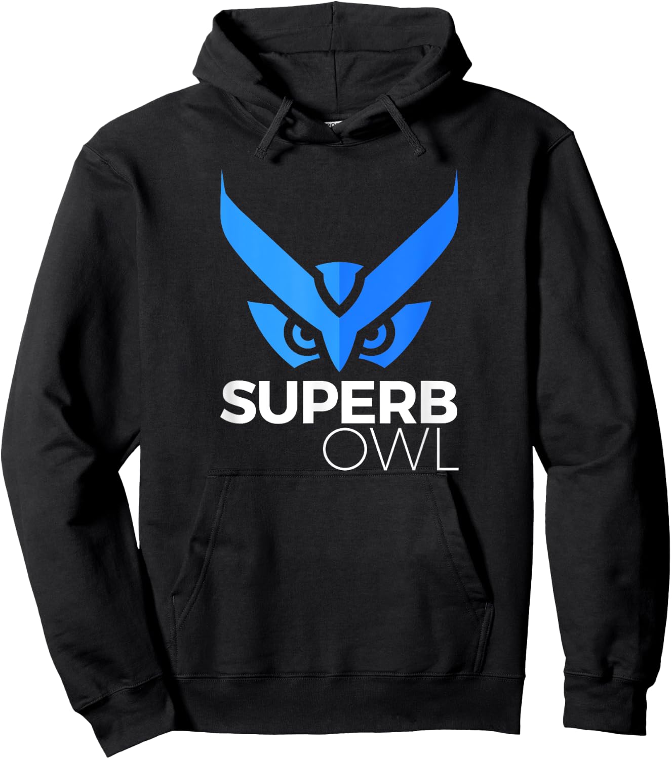 The Blue Superb Owl Logo Shirt - Owl Bird Shirt Hoodie - Hoodie | Black