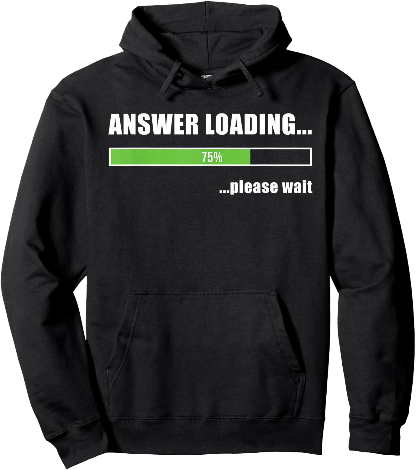 Loading t shirt - Answer loading please wait Hoodie - Hoodie | Black