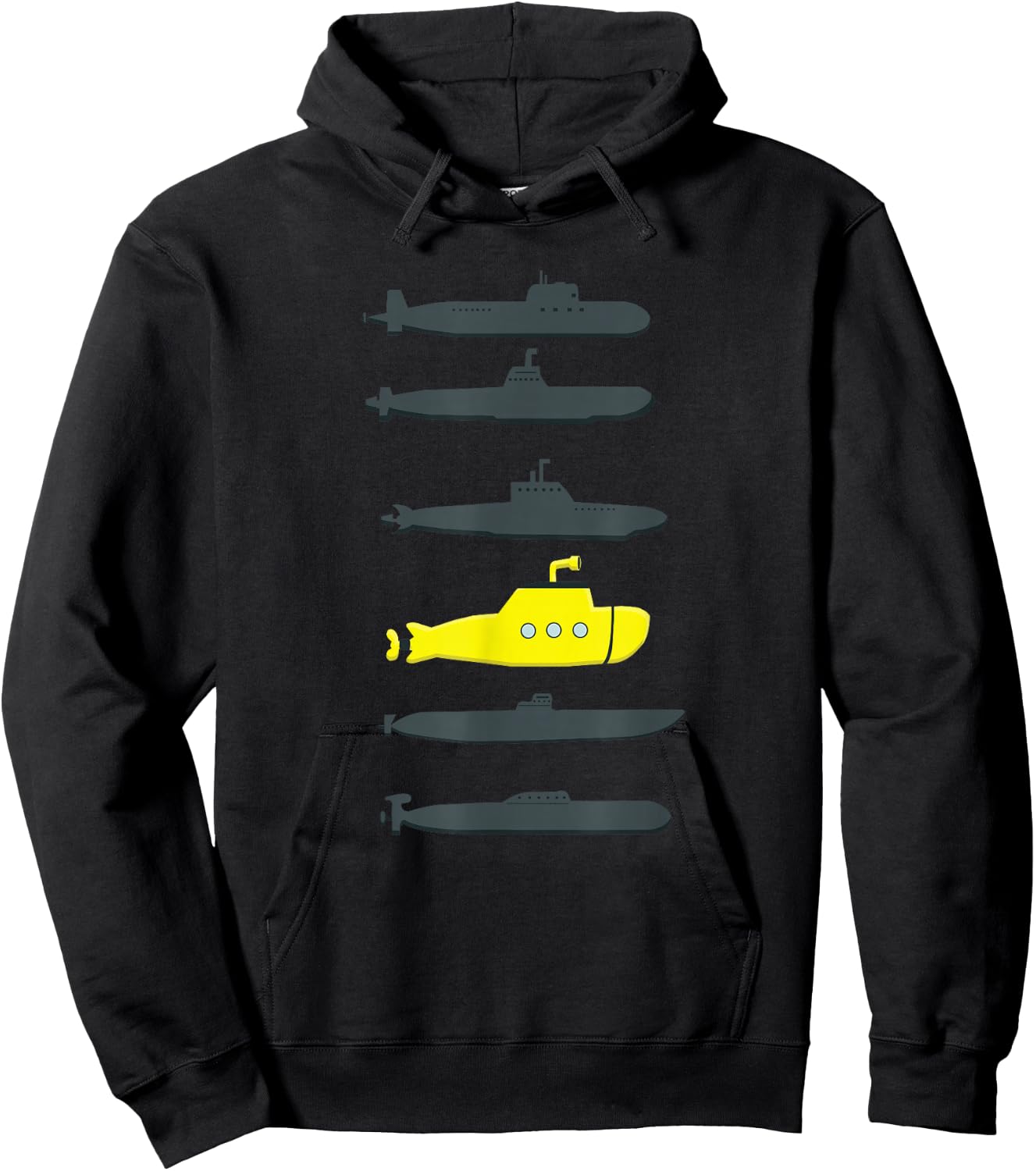 Music Submarine Uboot Submariner for Kids Hoodie - Hoodie | Black