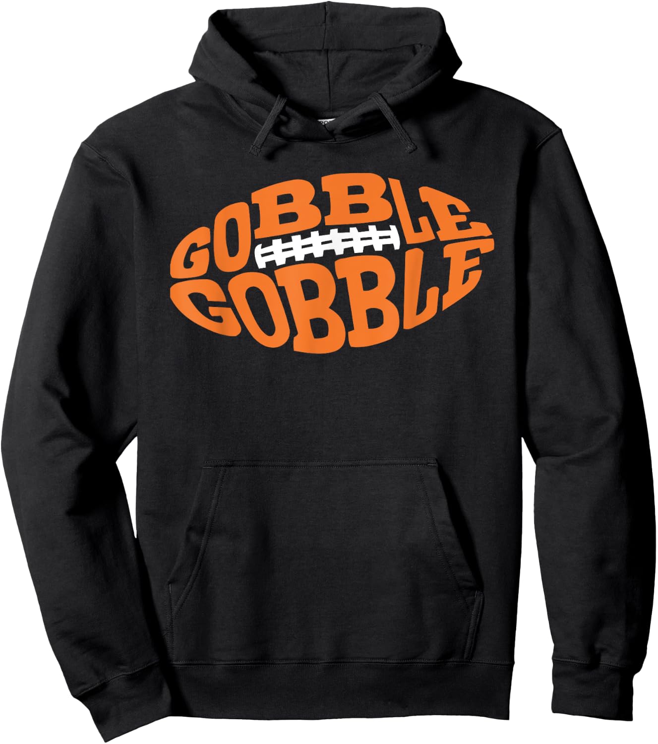 Gobble Gobble Football Hoodie - Hoodie | Black