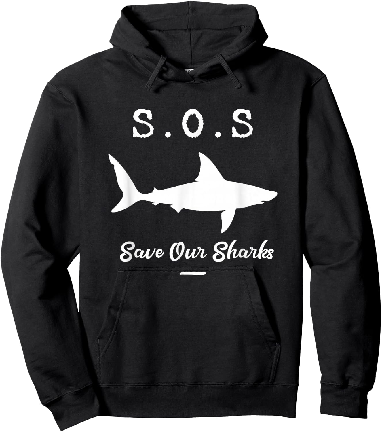 Save Our Sharks Gift Conservationists Animal Lovers Hoodie - Hoodie | Black