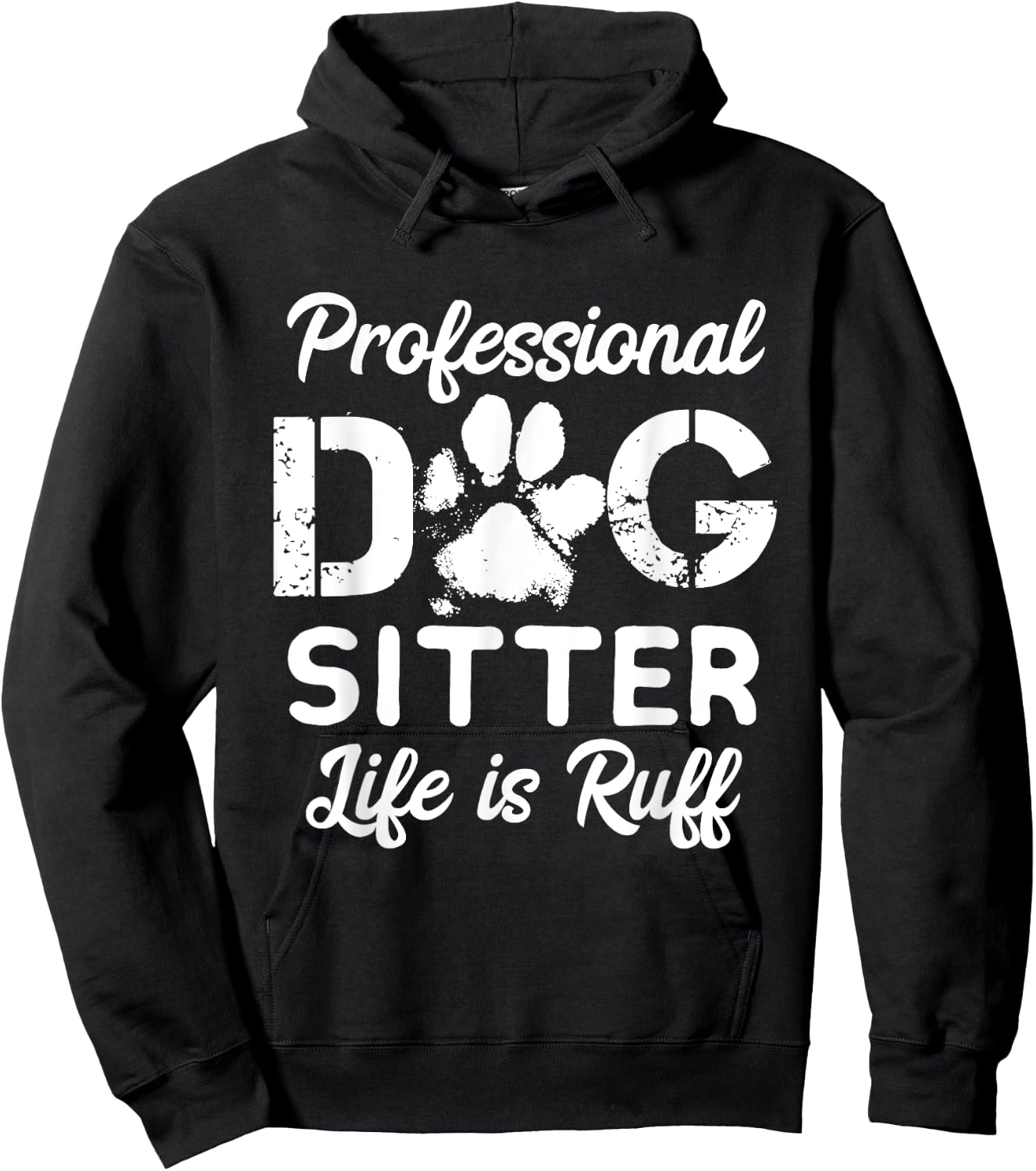 Funny Dog Sitter Shirts - Professional Dog Sitter Life Men Women Kids Hoodie - Hoodie | Black