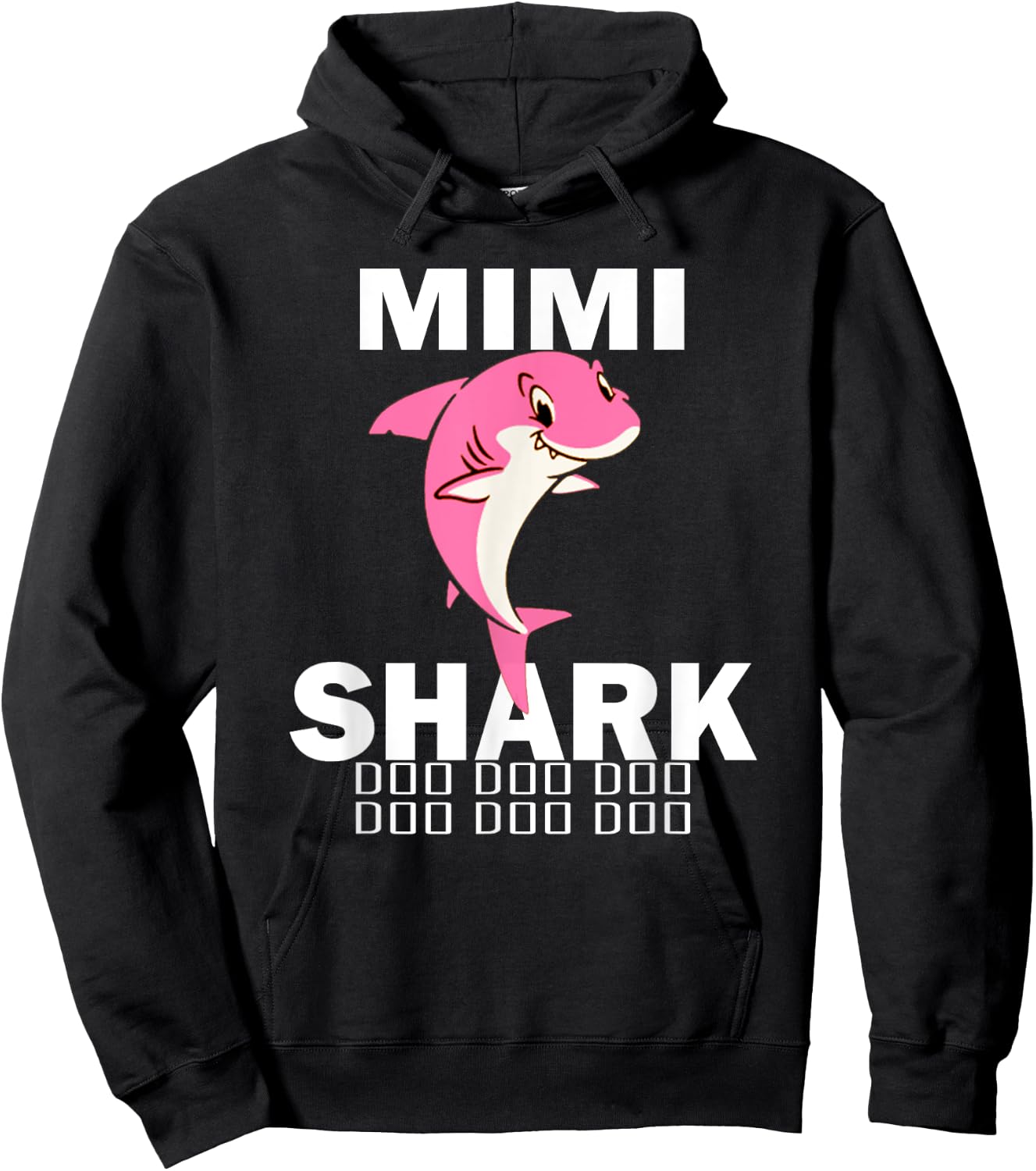 Mimi Shark Shirt Fathers Day Gift For Mimi Hoodie - Hoodie | Black