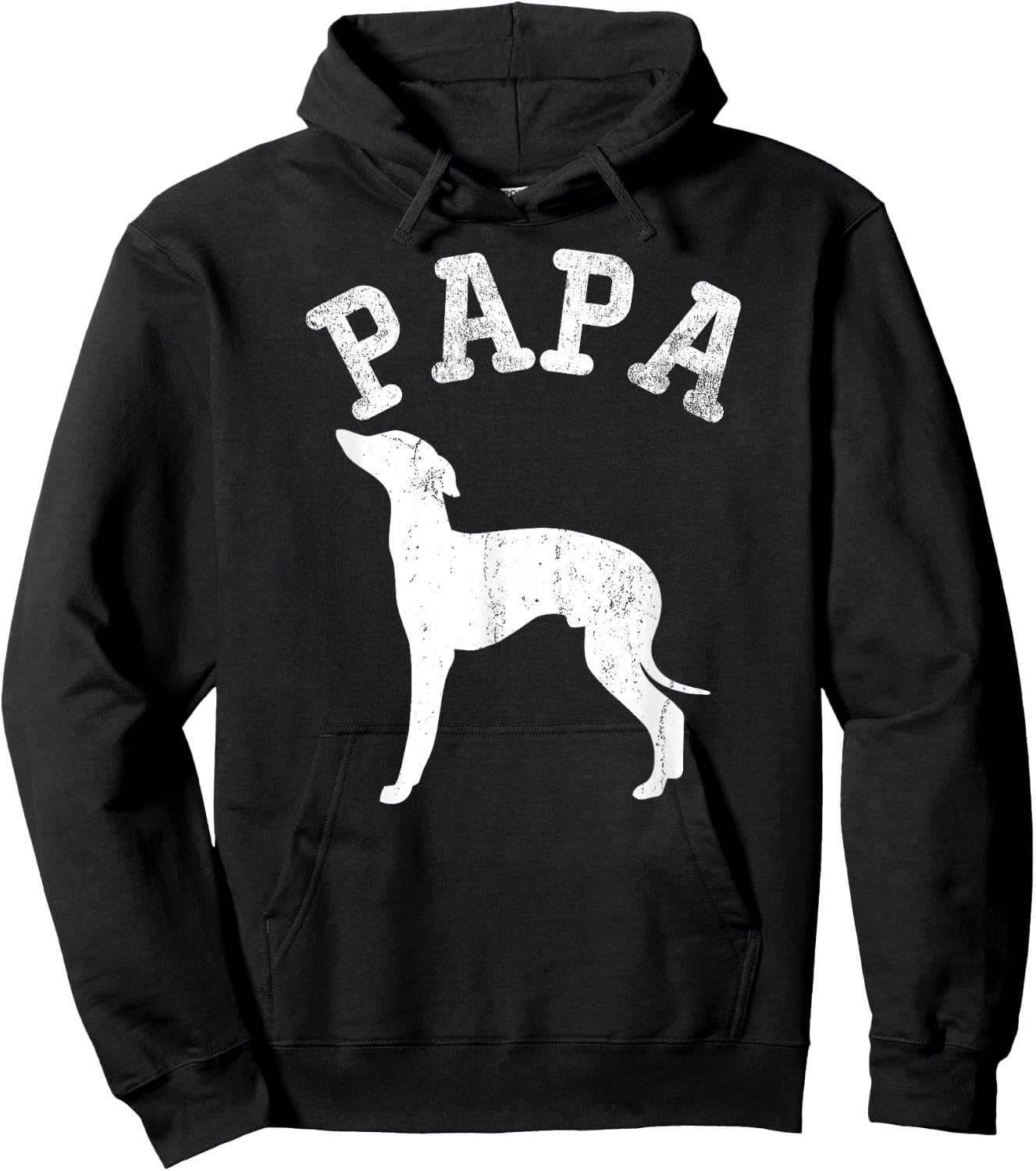 Papa ITALIAN GREYHOUND Funny Gifts For Dad Hoodie - Hoodie | Black