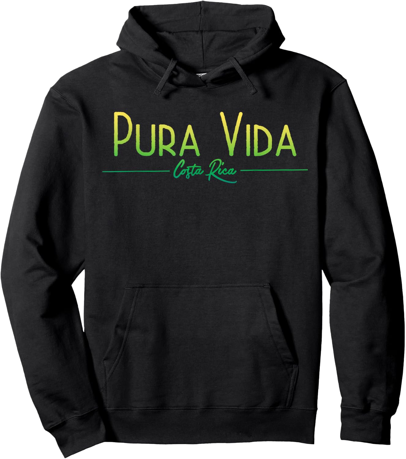 Pura Vida Costa Rica T Shirt Hoodie - Hoodie | Black