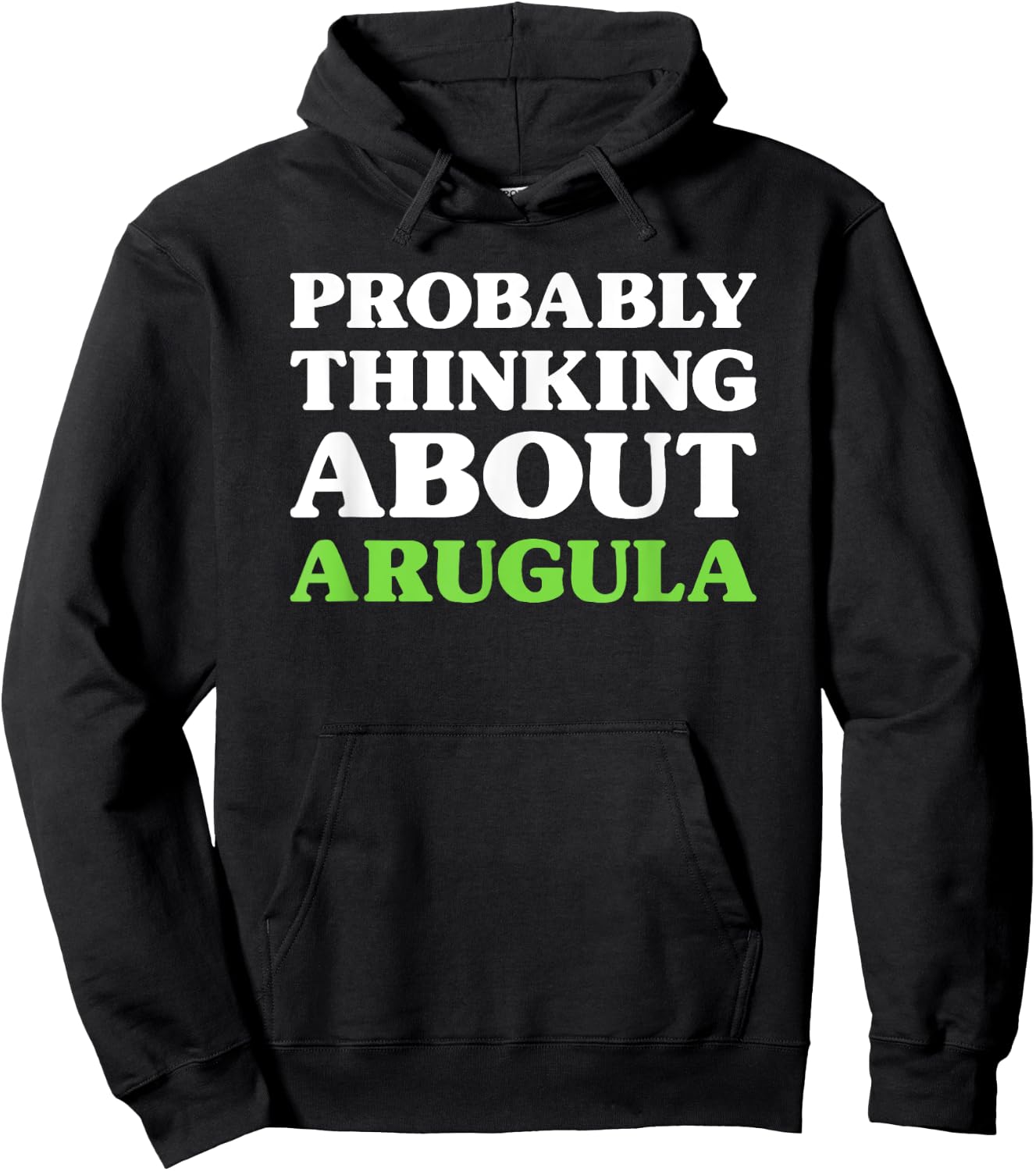 Arugula I Love Arugula Funny Food Hoodie - Hoodie | Black