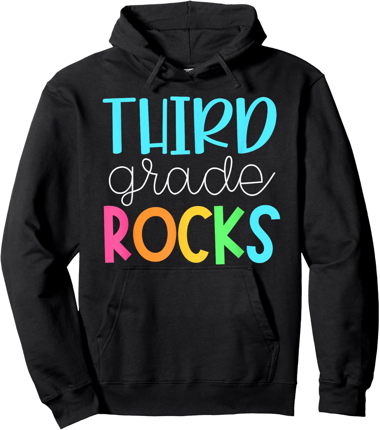 Third Grade Teacher Team Shirts - 3rd Grade Rocks Hoodie - Hoodie | Black