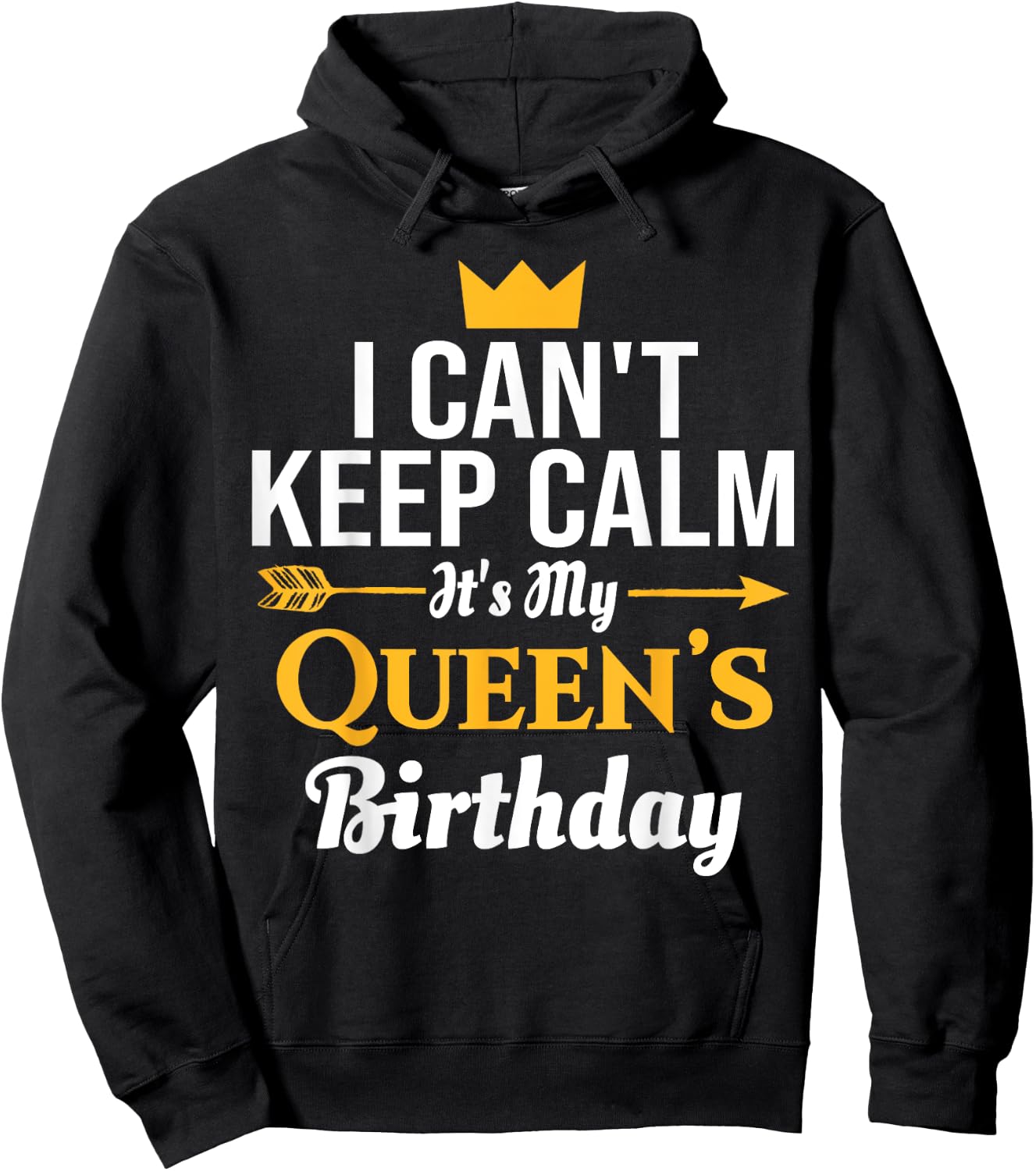 husband wife birthday shirt - Its My Queen's Birthday Hoodie - Hoodie | Black