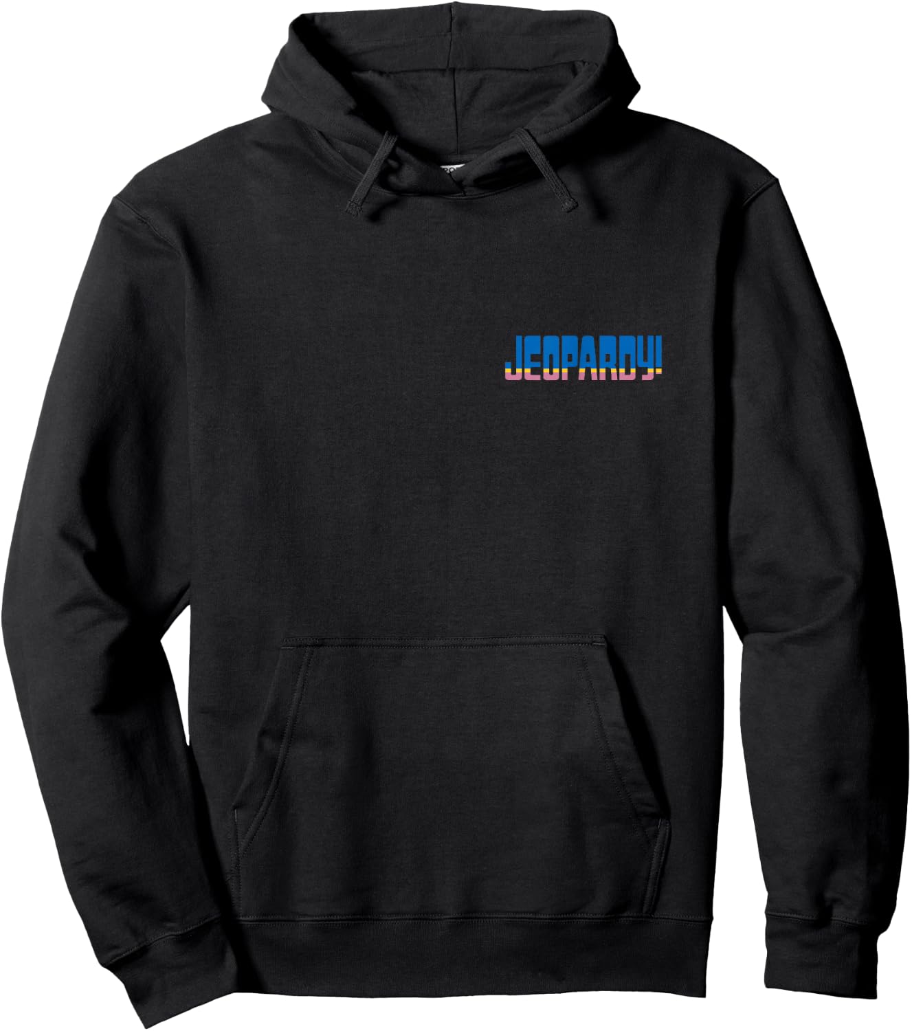 Jeopardy! Striped Logo Hoodie - Hoodie | Black