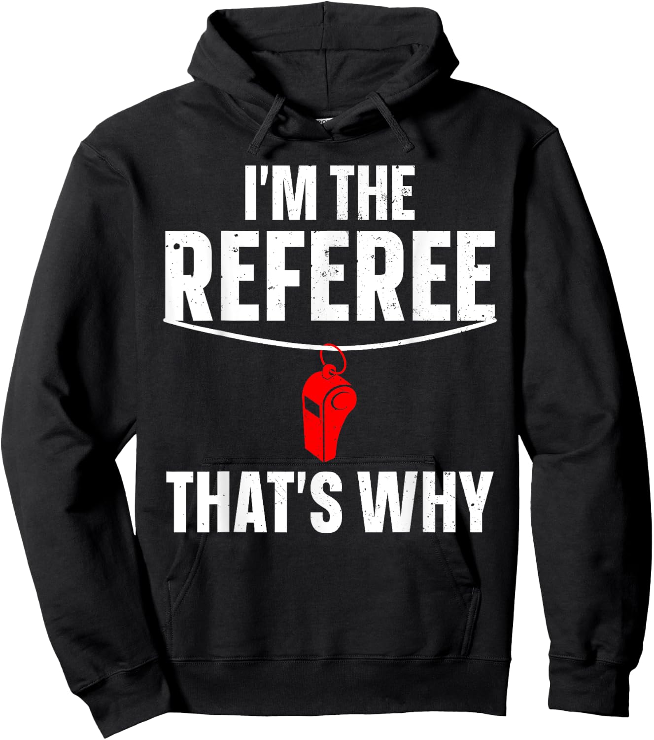 Funny Referee Design Women Sports Ref Gag Referee Hoodie - Hoodie | Black