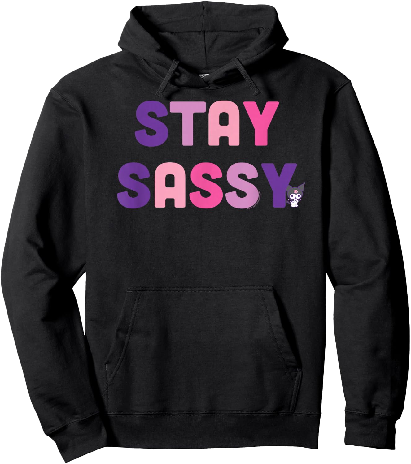 Kuromi Stay Sassy Hoodie - Hoodie | Black