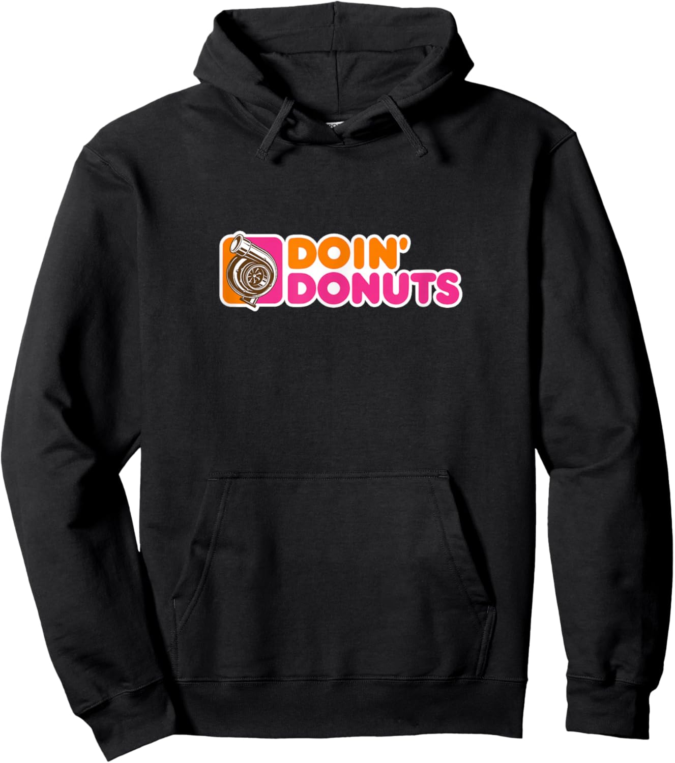 Doin' Donuts - Racing & Drift Car Enthusiast Funny Drag Race Hoodie - Hoodie | Black