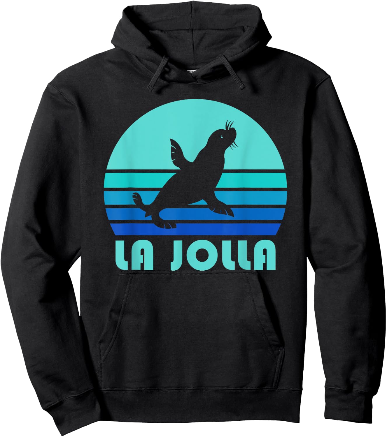 La Jolla Sea Lion Shirt, California Dogs Of The Sea Gift Hoodie - Hoodie | Black