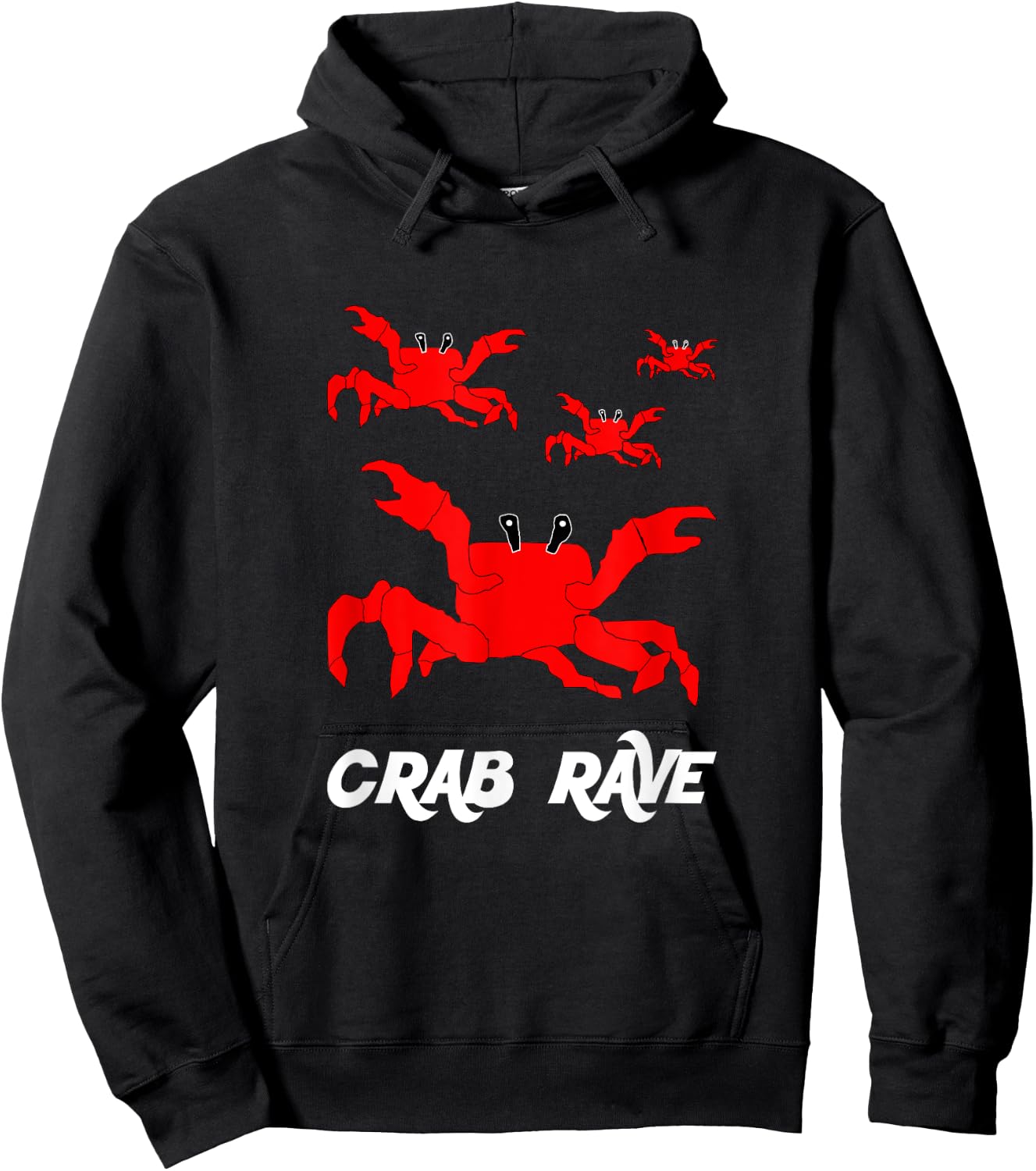 Crab Rave - Meme Crab Dance Party Hoodie - Hoodie | Black