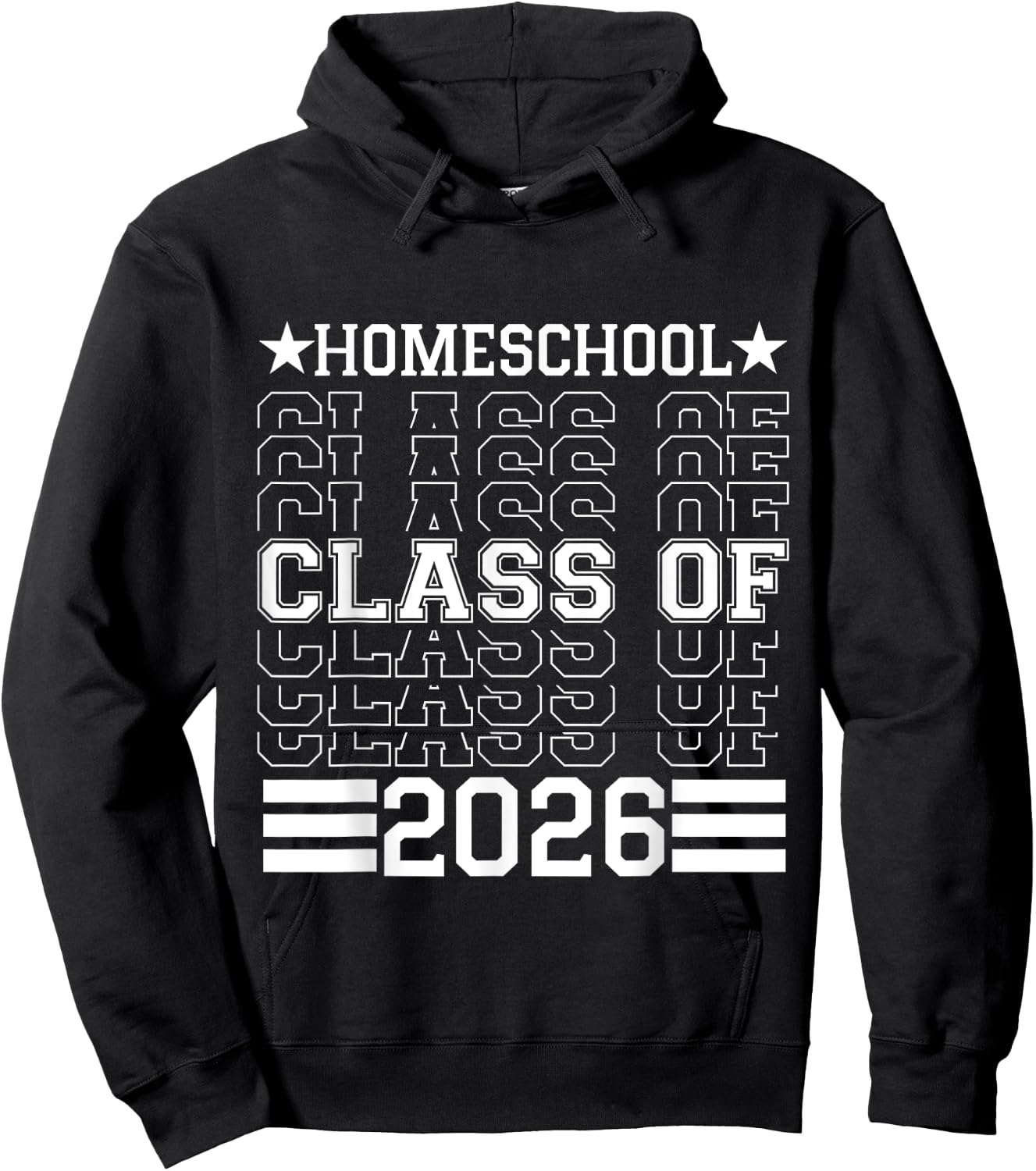 Homeschool Class Of 2026 Senior Graduation Hoodie - Hoodie | Black