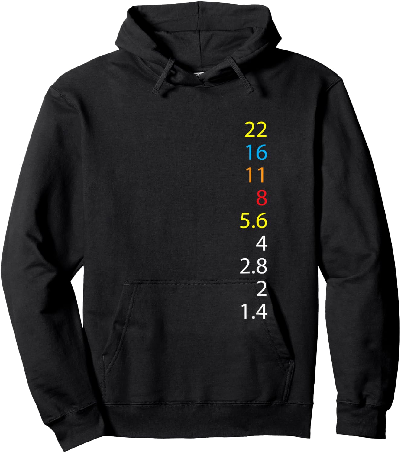 Photography Shirt F-Number Aperture Value Camera Gift Hoodie - Hoodie | Black