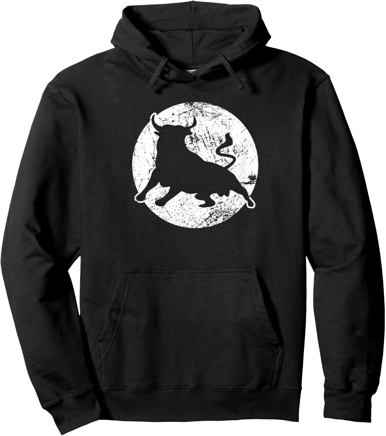 Spanish Toro Bull Distressed 6 Hoodie - Hoodie | Black