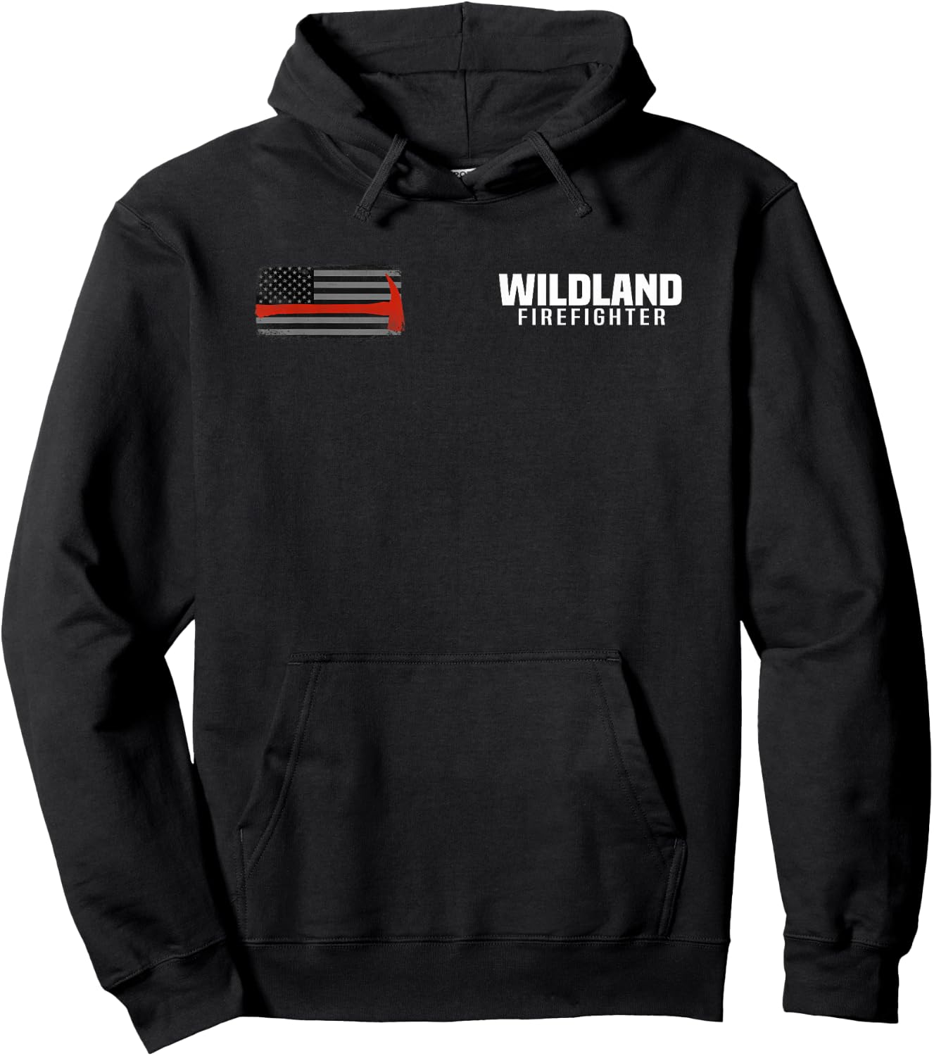 Wildland Fire Rescue Department Firefighters Firemen Uniform Hoodie - Hoodie | Black