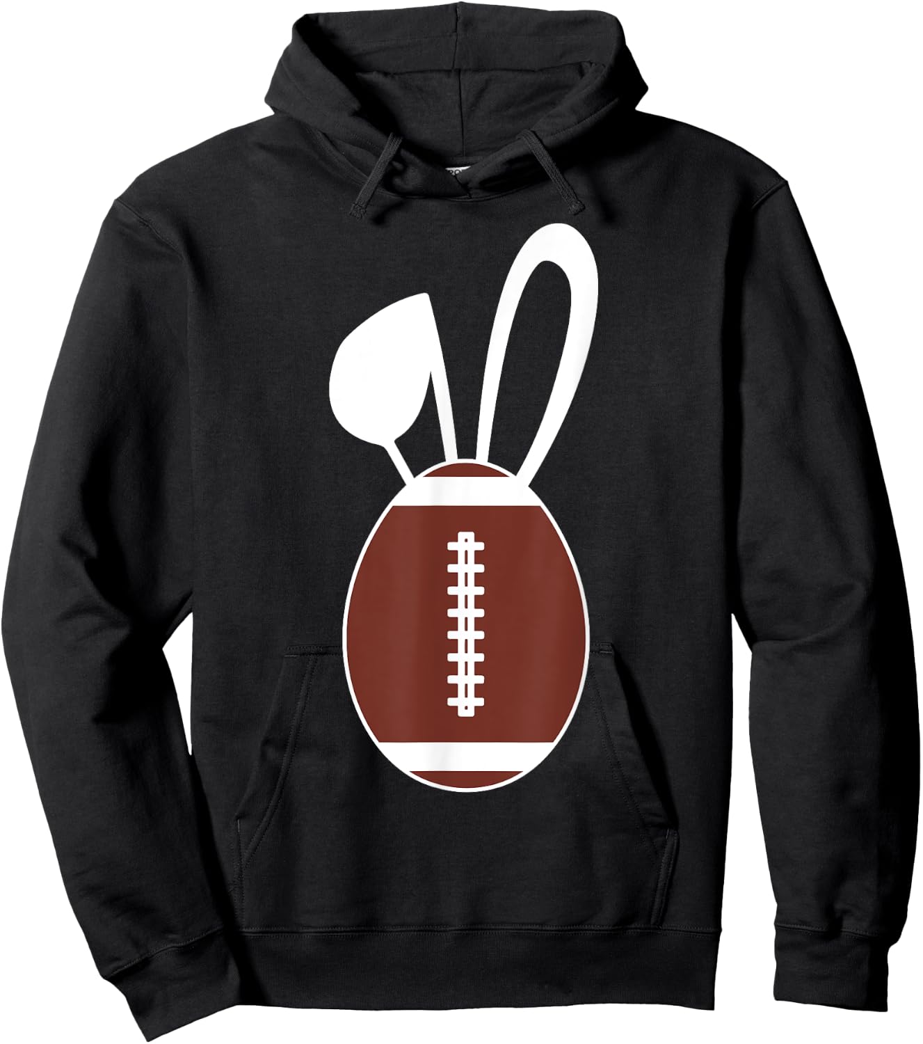 Cute Football Egg Shirt - Football Easter Egg Gift Hoodie - Hoodie | Black