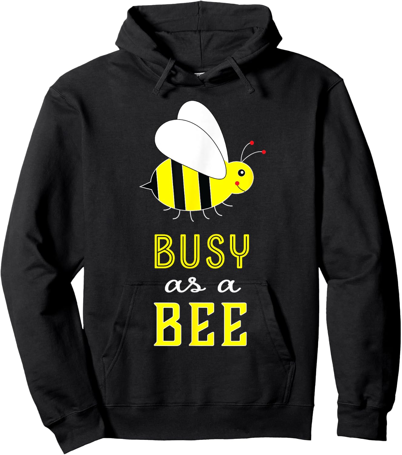 Busy as a Bee Cute Hoodie - Hoodie | Black