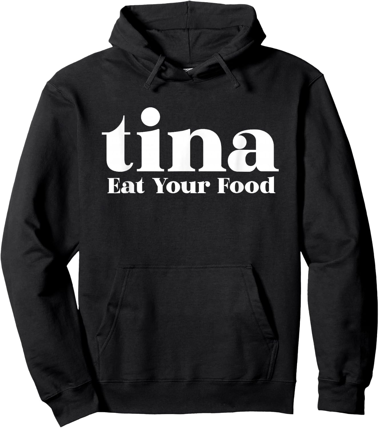 Eat Your Food Tina Llama Alpaca Hoodie - Hoodie | Black