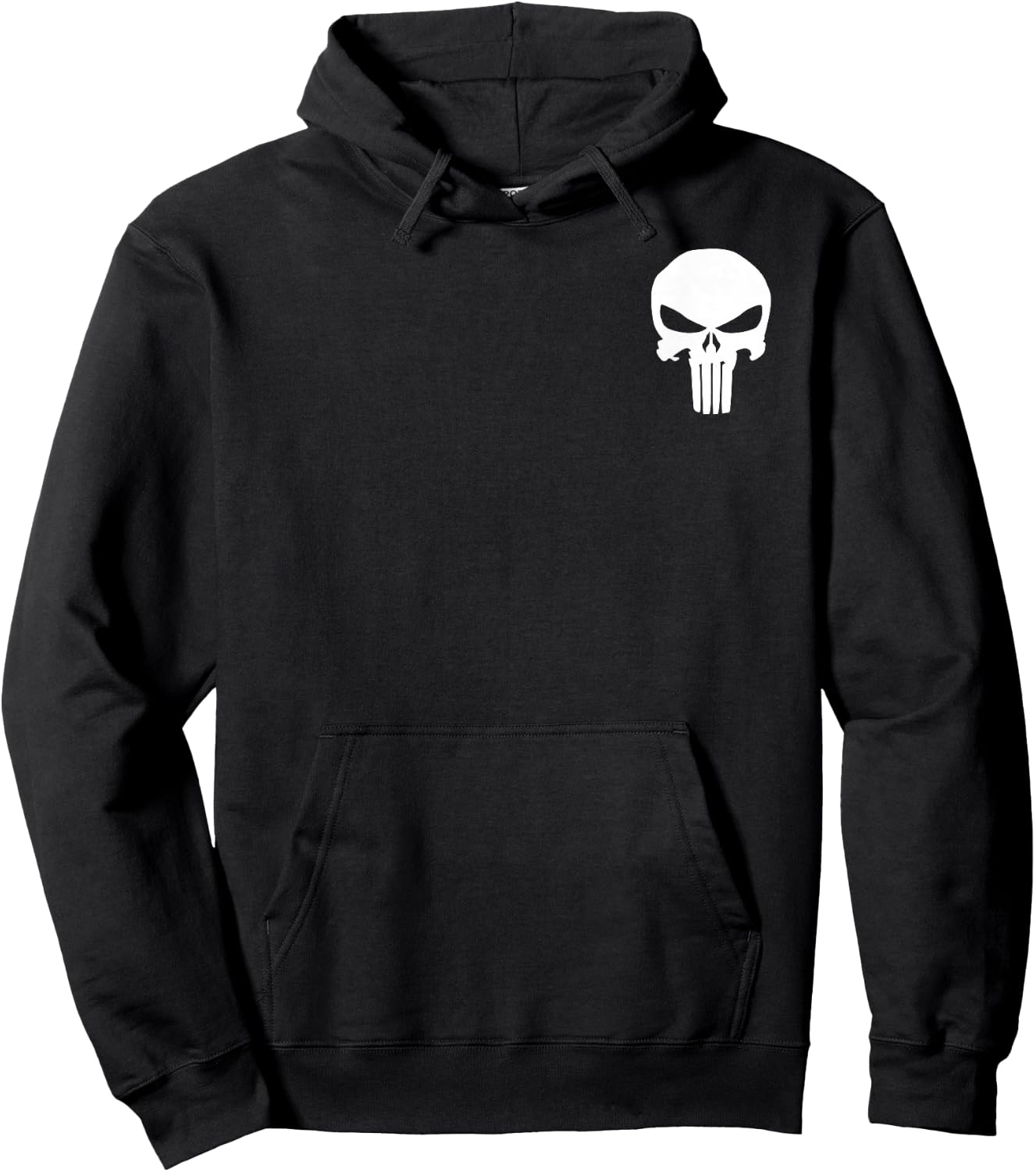 Marvel Punisher Skull Symbol Pocket Graphic Hoodie - Hoodie | Black