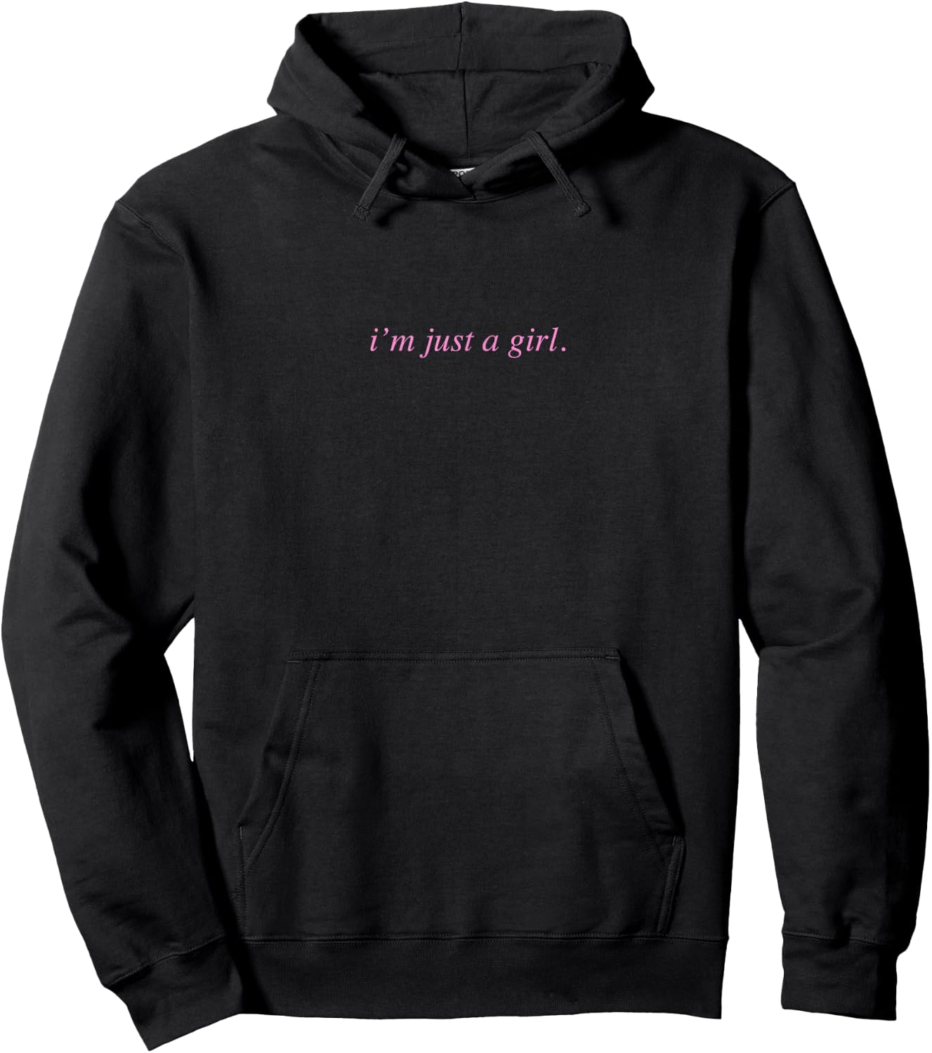 I'm Just A Girl Meme, Cute and Girly, I'm Just a Girl Hoodie - Hoodie | Black