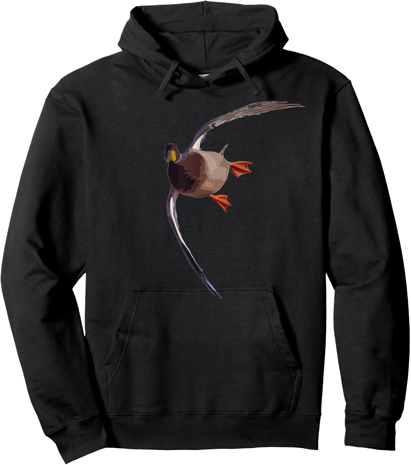 Sideways Drake - Duck Hunting Shirt by Committed Waterfowl Hoodie - Hoodie | Black