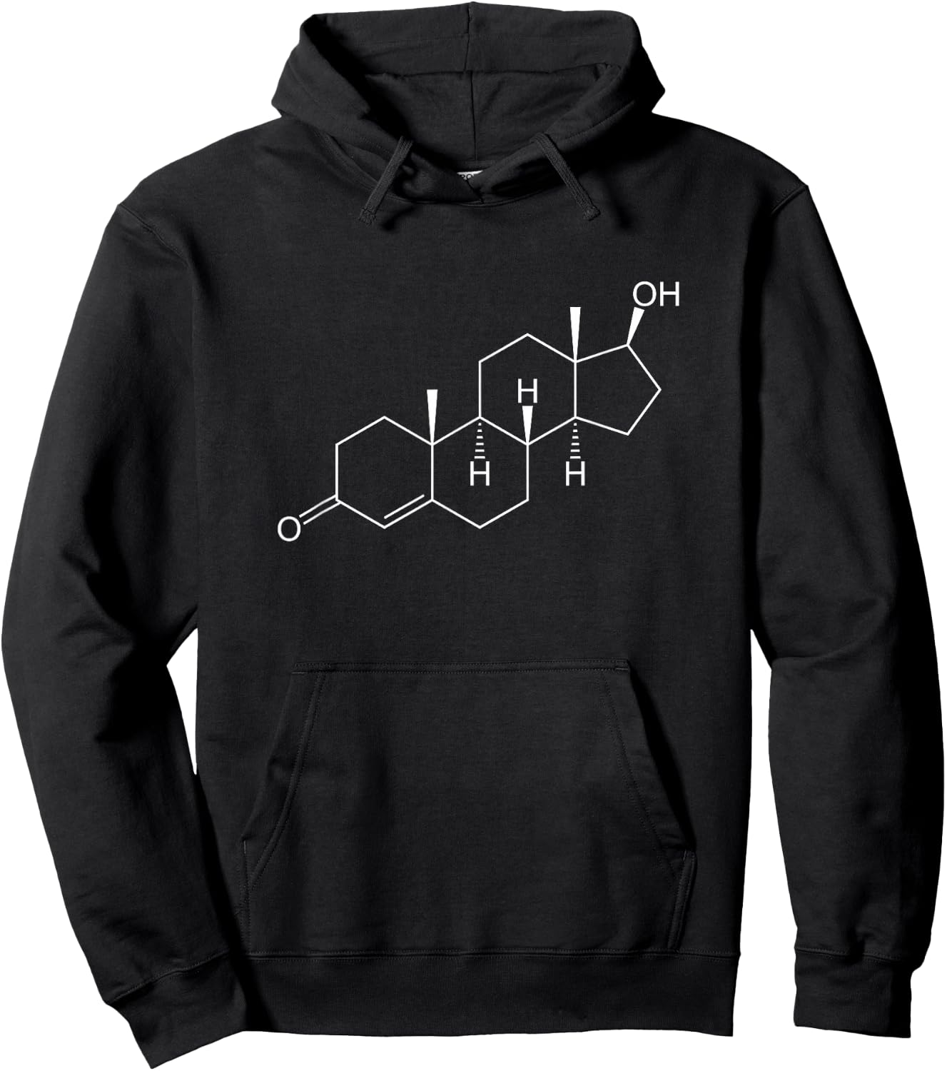 Testosterone Molecule Hoodie - Hoodie | Black