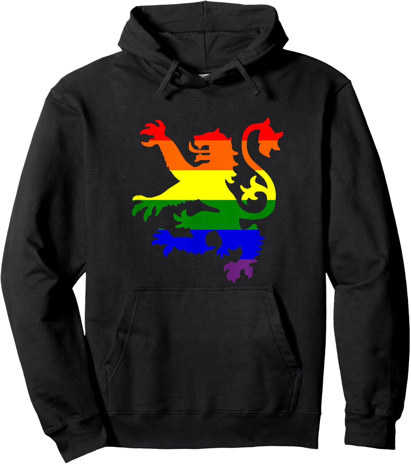 Scottish Lion Gay Pride Hoodie - Hoodie | Black