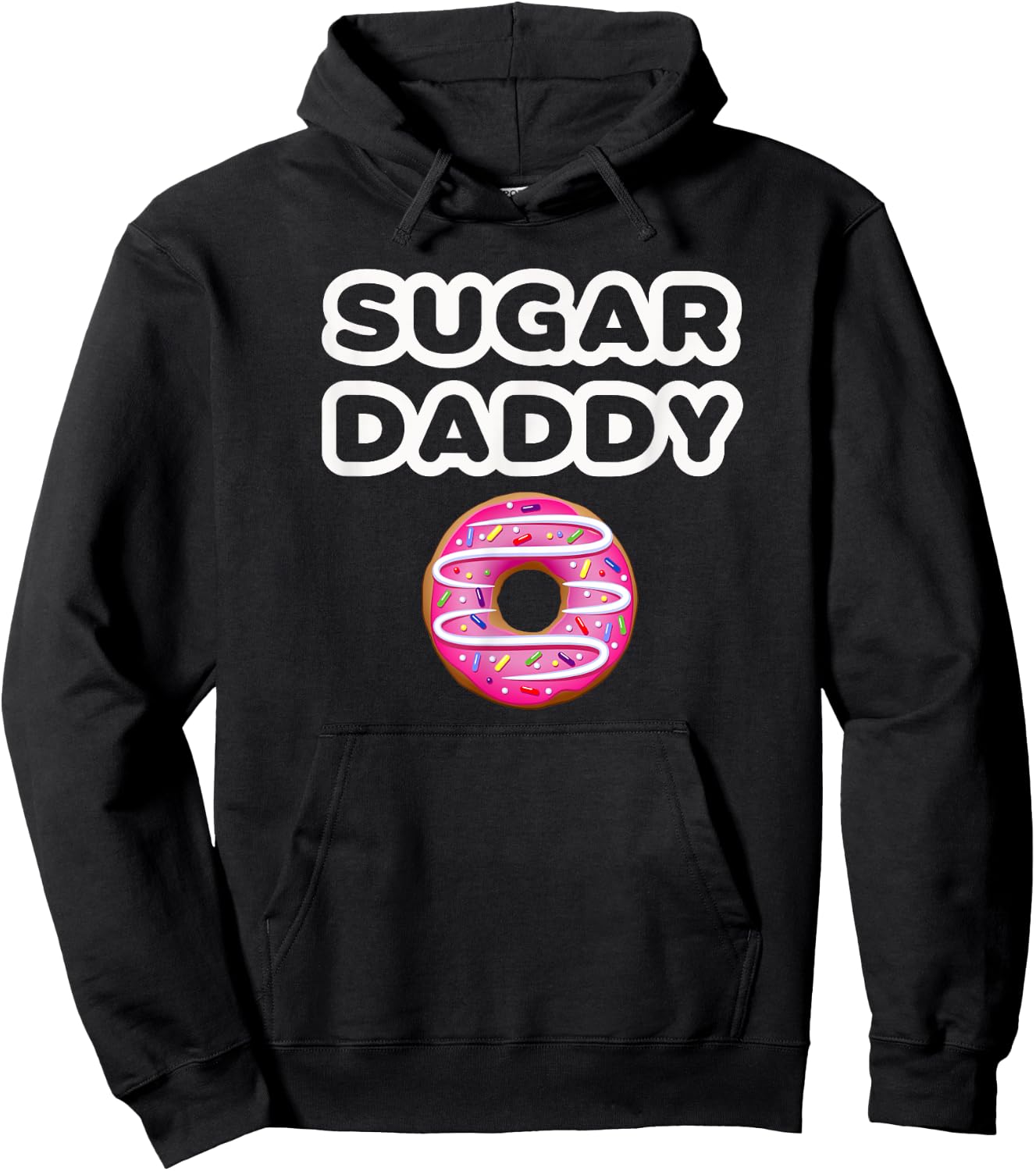 Sugar Daddy fun Fathers Day Father Pop Gift Hoodie - Hoodie | Black