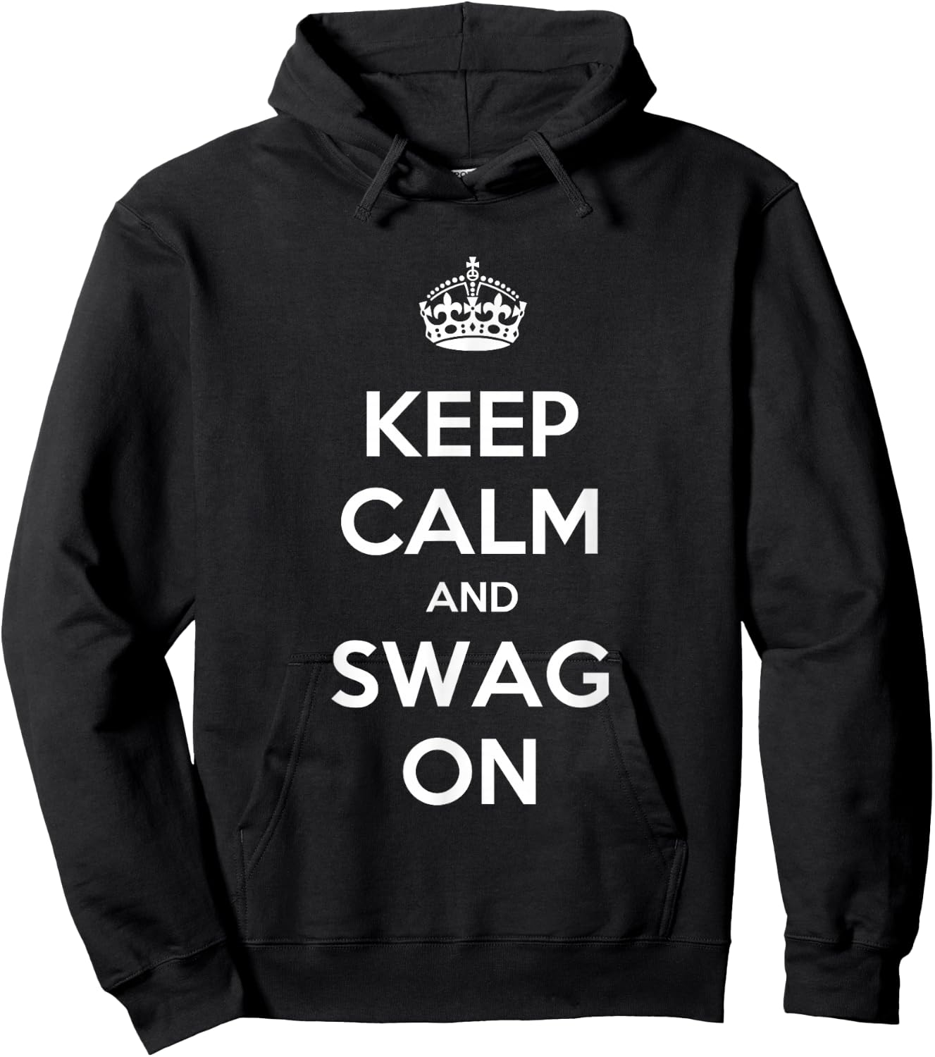 Keep Calm and Swag On Hoodie - Hoodie | Black