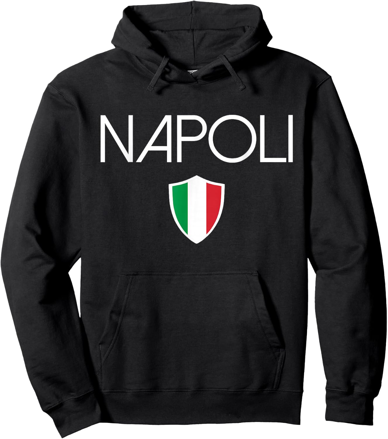 Napoli Italian Flag Naples Italy Soccer Souvenir Hoodie - Hoodie | Black