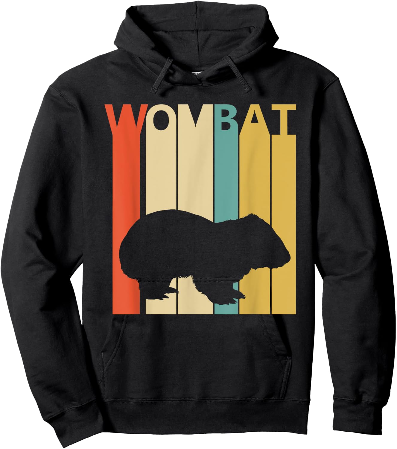 Spirit Animal Wombat Shirt - Vintage Wombat Hoodie - Hoodie | Black