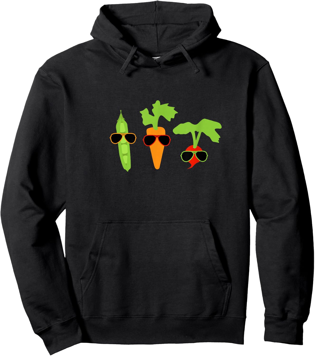 Cool Veggies Sunglasses Gardening Vegetables Gift Hoodie - Hoodie | Black