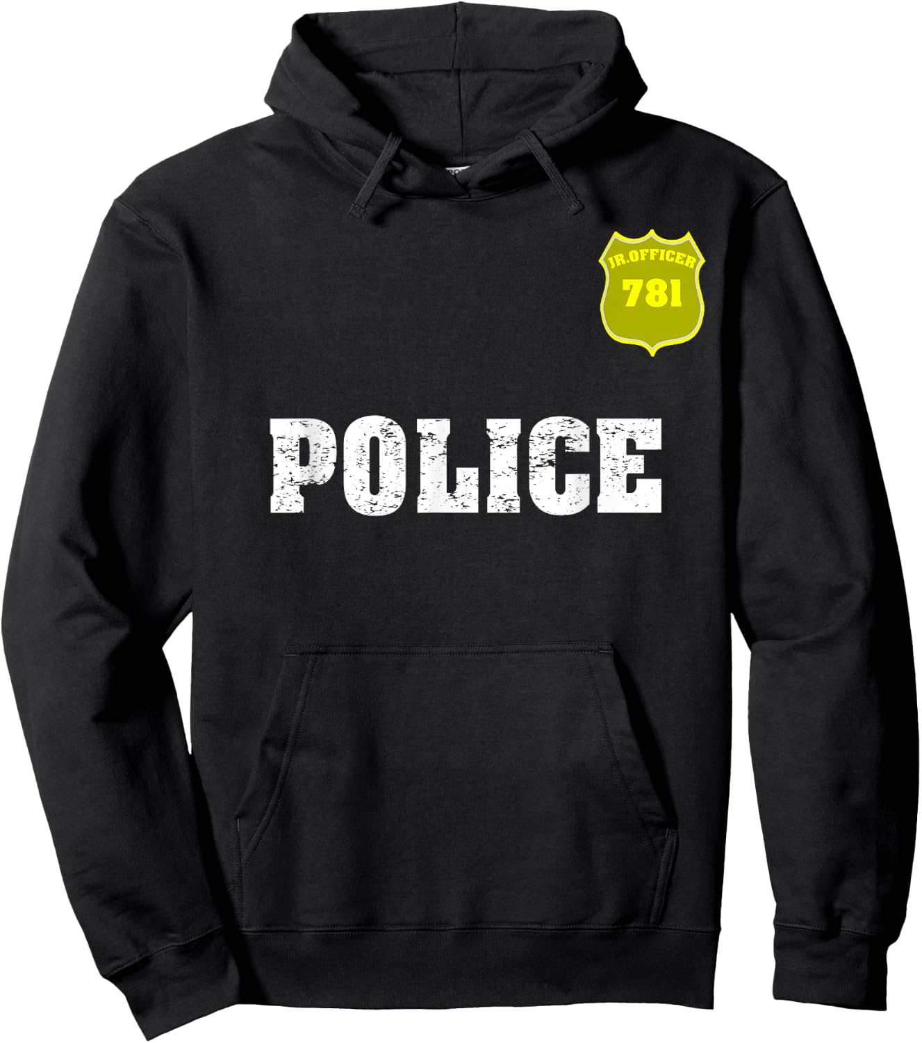 Police Officer Halloween shirt for Costume Boys Girl Hoodie - Hoodie | Black