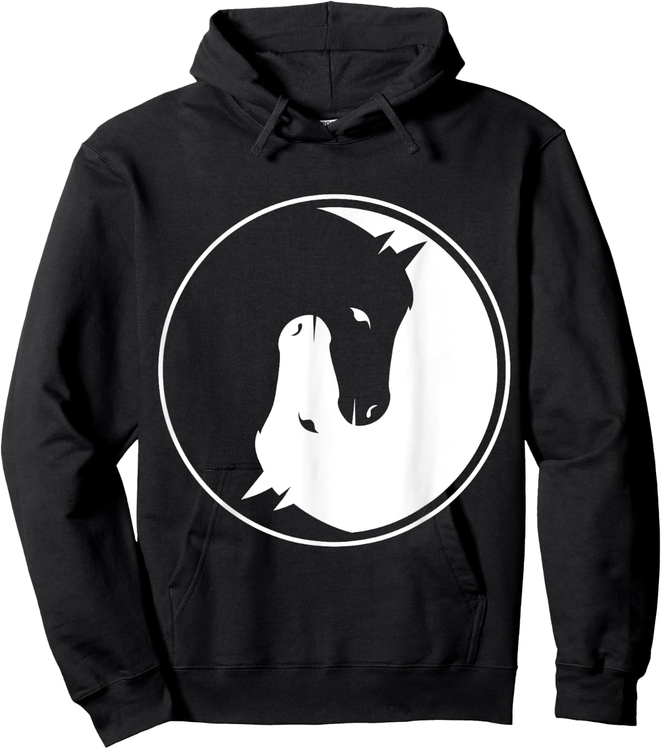 Yin and Yang Horse for every horseman and rider! Hoodie - Hoodie | Black