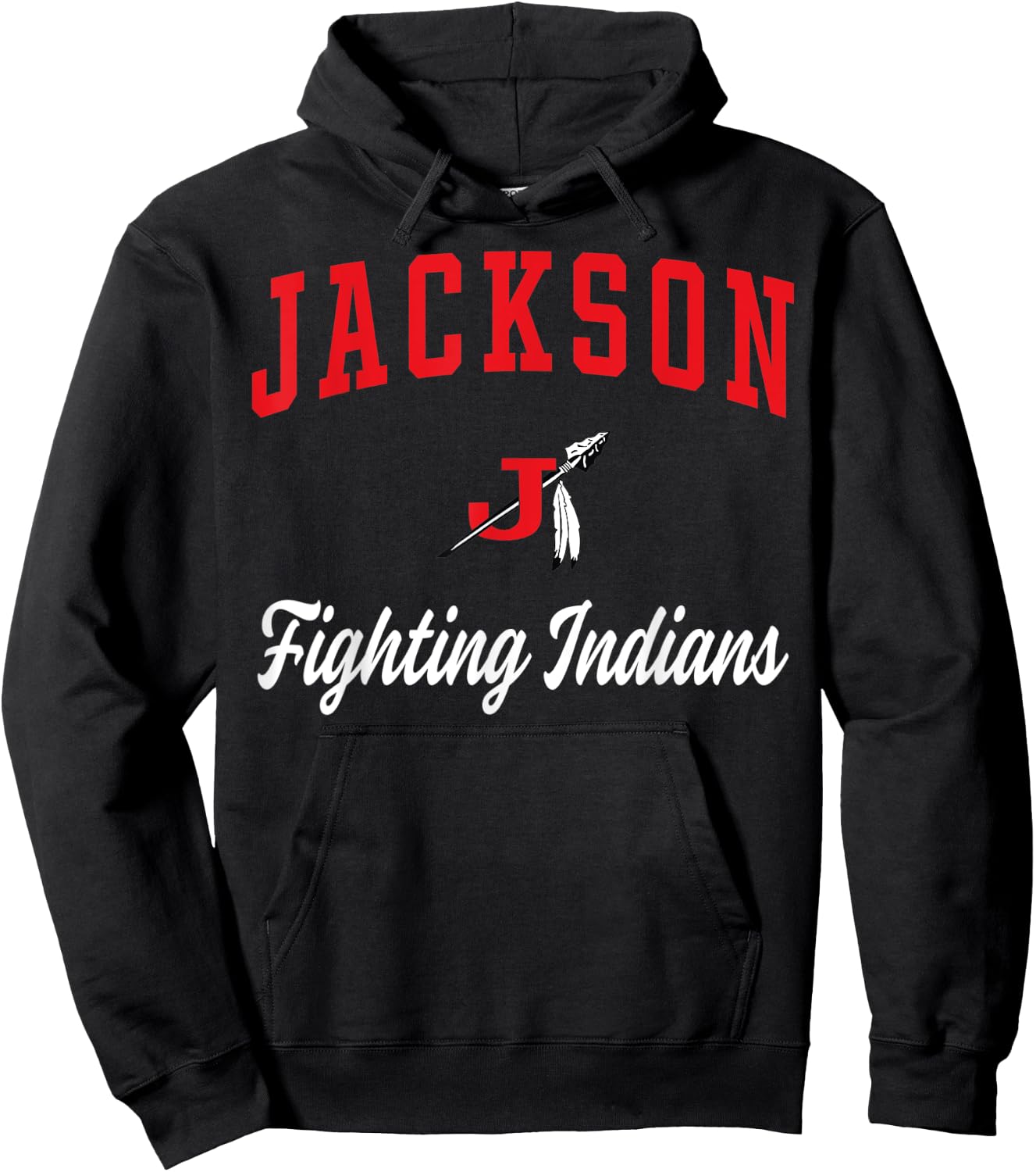 Jackson High School Fighting Indians Hoodie - Hoodie | Black