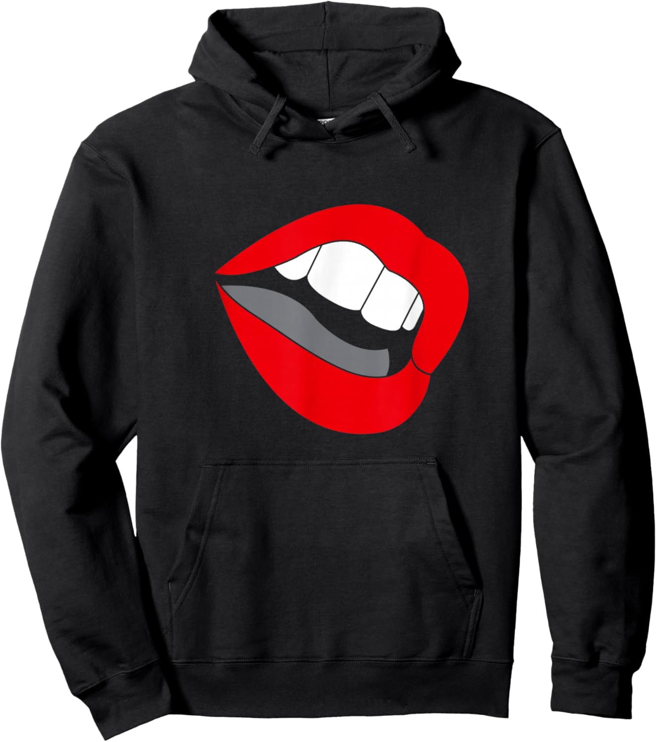 Kylie Minogue Lips Graphic Hoodie - Hoodie | Black