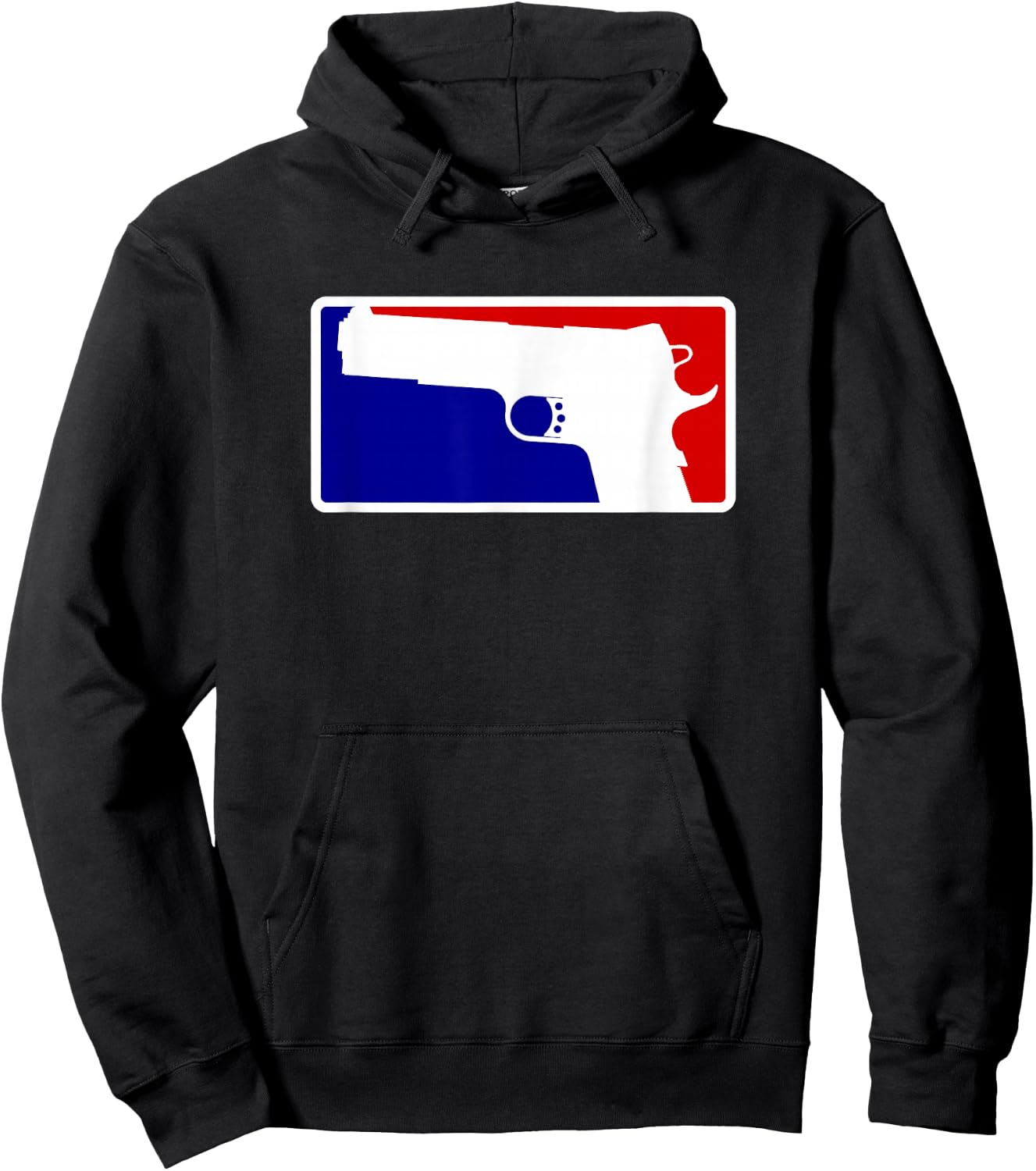 1911 Gun Shirt - Blue, White, and Red Design Hoodie - Hoodie | Black