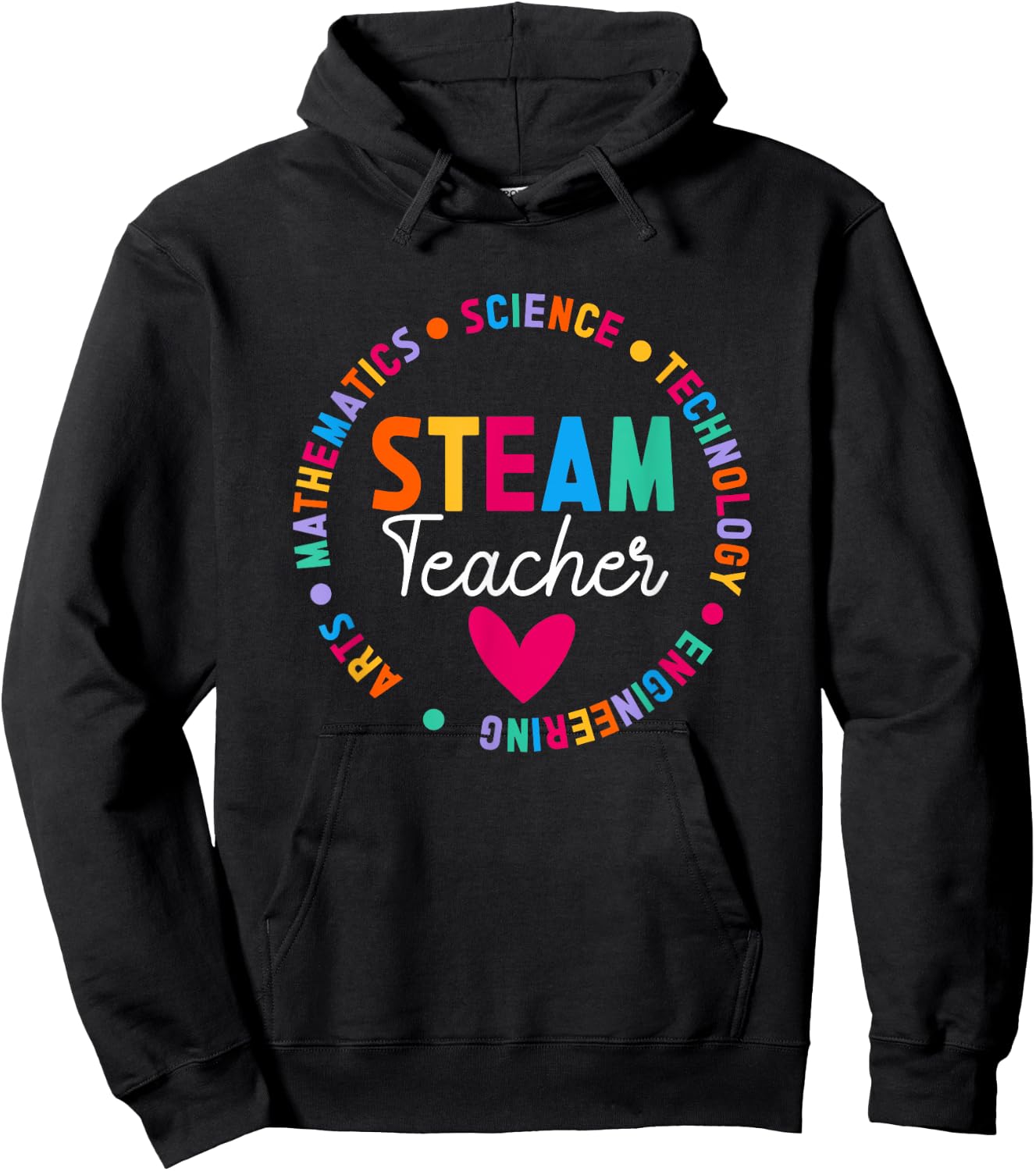 Best STEAM Teacher Science Technology Engineering Art Math Hoodie - Hoodie | Black