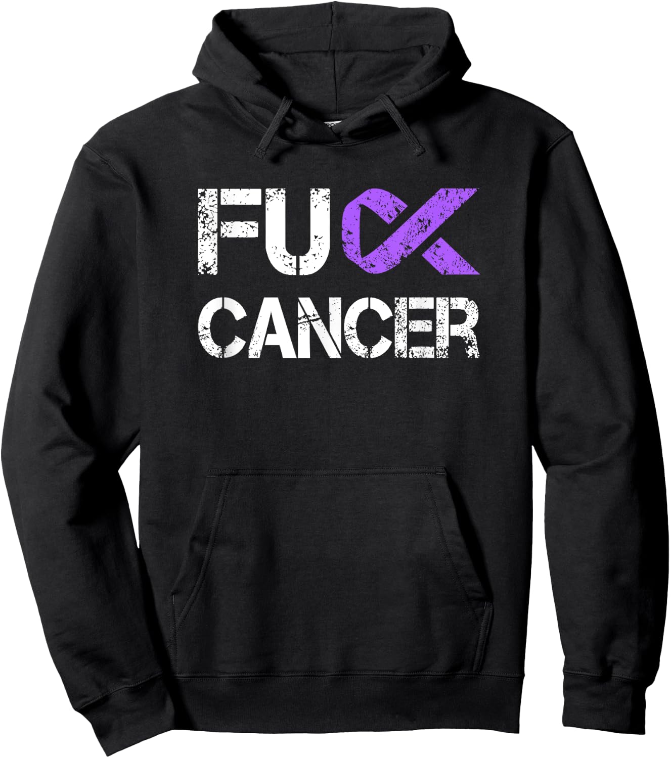 Fuck Cancer, Testicular Cancer Awareness Hoodie - Hoodie | Black