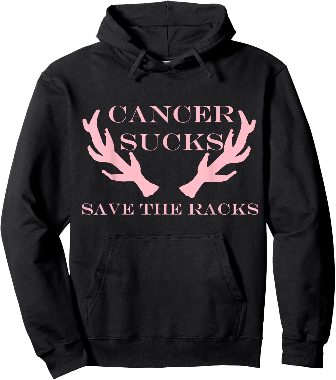 Breast Cancer Awareness Save the Racks Hoodie - Hoodie | Black