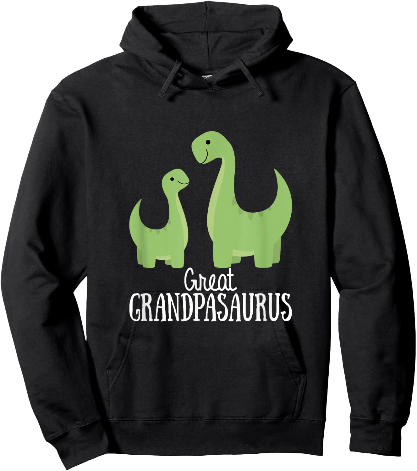 Great Grandpasaurus Grandpa Saurus Dinosaur Hoodie - Hoodie | Black
